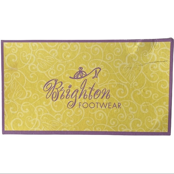 Brighton Italy Laura Brown Leather & Silver Tone Buckle Peep Toe Sandals Sz 7.5M - Picture 10 of 10